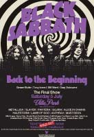 Black Sabbath 2025 Back To The Beginning, Final Show poster, Villa Park, Birmingham, Geezer Butler, Tony Iommi, Bill Ward, Ozzy Osbourne, Jefferson Wood 