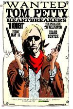 Jefferson Wood, Tom Petty & The Heartbreakers tour poster - Number 18 Best poster of all time - Billboard Magazine